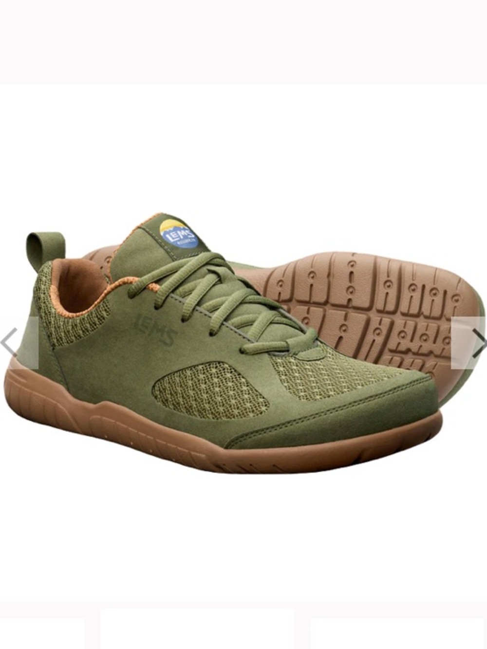 LEMS Primal 2 Zero Drop Olive Green Casual Athletic Sneaker Men’s 11